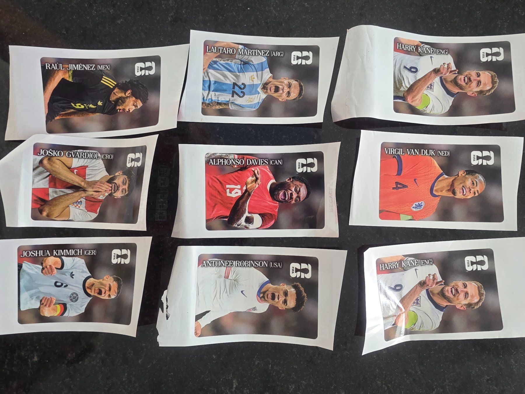 Sticker: Fussball Sticker 9 Stk. verschiedene Spieler – Usato da Gunzwil venduto da Jk2