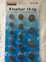 Knopfset 15 tlg für Jeans Hose Röcke OVP Knöpfe