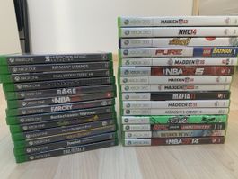 Xbox One und Xbox 360 Spiele Konvolut guter Zustand