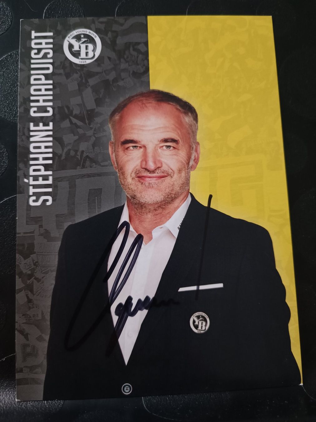 Autografi: Stéphane Chapuisat - YB  - handsigniert – Usato da Menziken venduto da Artographs