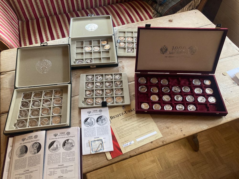 Münzsammlung 1000 Jahre Russland (Neu (gemäss Beschreibung)) in Splügen ...