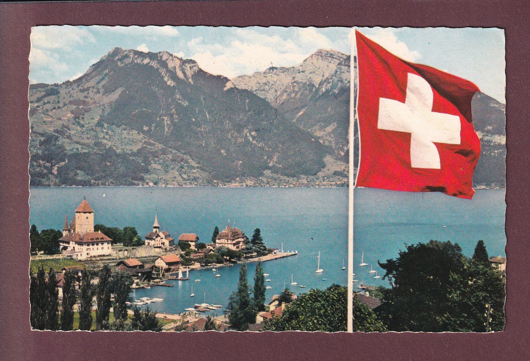 Ansichtskarten: SPIEZ - Thunersee - 1967 – Gebraucht aus Pully von nicecards