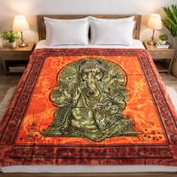 Tagesdecke Bettüberwurf Ganesh Batik indien XL tdb