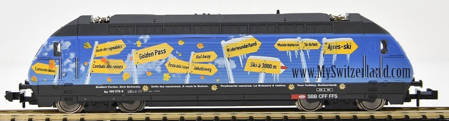 Trix Modellini di ferrovie: Minitrix SBB E-Lok Re 460 078 "TURISMUS" analog spur N – Nuovo (secondo la descrizione) da Concise venduto da michaelgt2
