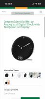 Oregon Scientific RM120 Wecker, Analoge/Digital Uhr Top