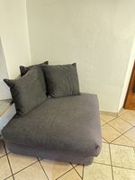 Modulo divano componibile grigio scuro usato