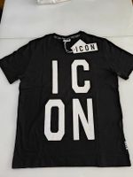 DSQ ICON T-Shirts Grösse L schwarz mit Logo 