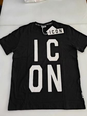DSQ ICON T-Shirts Grösse L schwarz mit Logo 