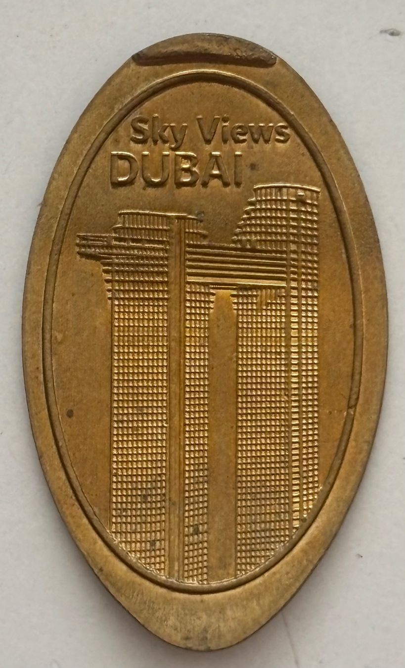 Tutti le monete: Pièce pressée / Pressed Pennies - Sky Views Dubaï – Usato da Neuchâtel venduto da gefdeneuch