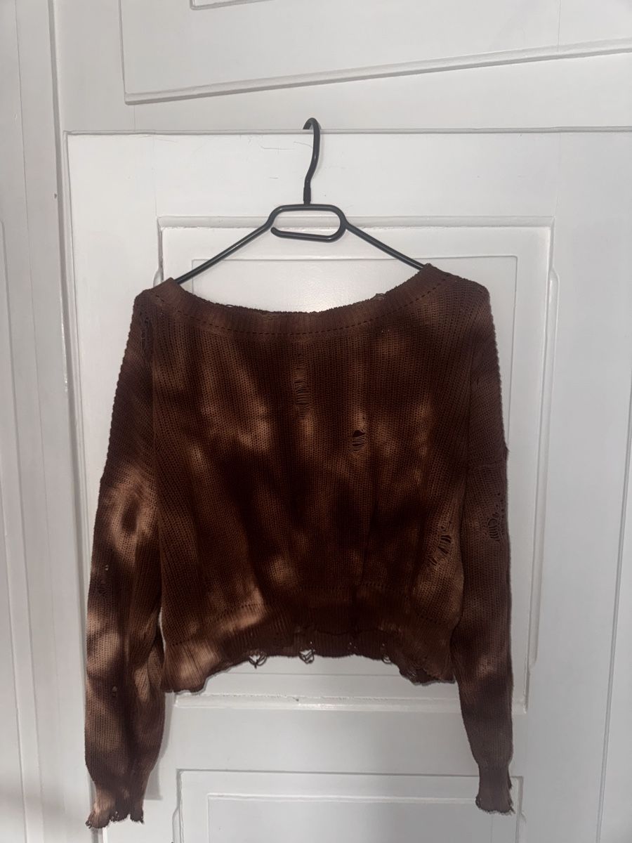 Pullover & Sweatshirts: Trendiger Herbst-Pullover mit Batikmuster, Grösse M – Neu (gemäss Beschreibung) aus Münchenstein von By.gabriela.v 1