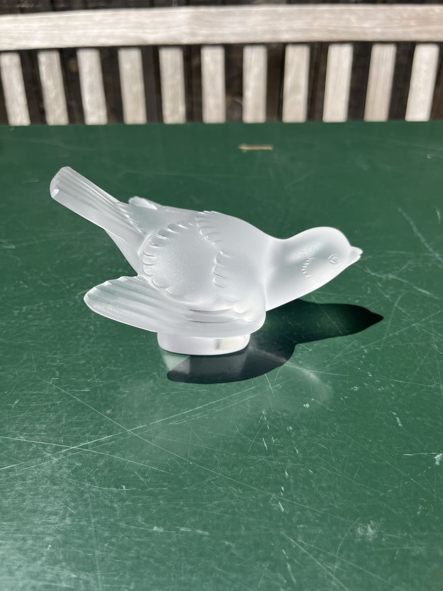 Lalique Bicchieri: Lalique Vogel Figur und Flakon – Usato da Otelfingen venduto da Yossi-68 1