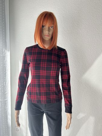 LRL Ralph Lauren Plaid Long Sleeve Top Petite M