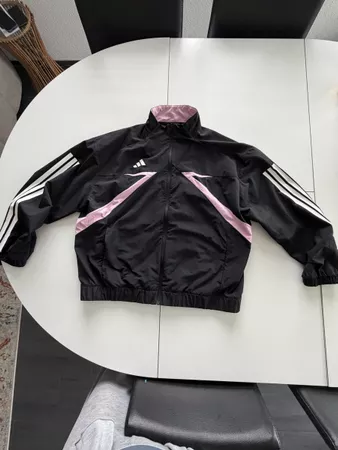 Adidas Trainingsjacke schwarz rosa Grösse S neuwertig