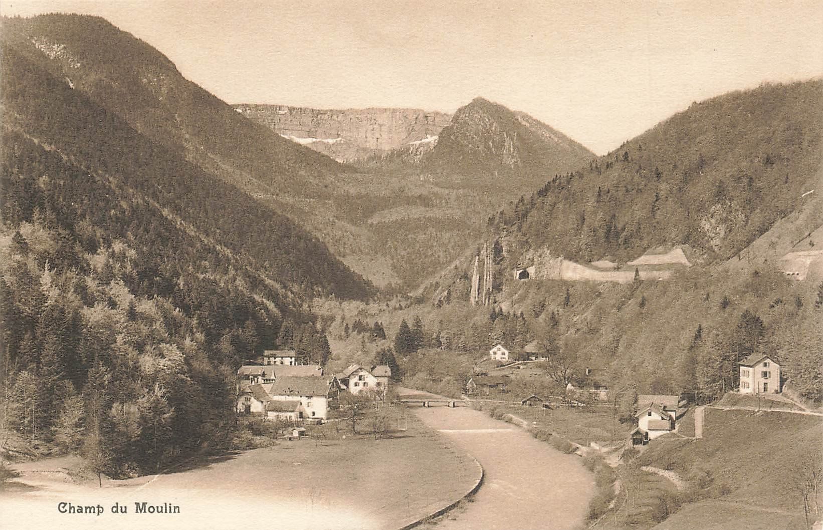 Cartes postales: Ansichtskarte Champ du Moulin – D'occasion à Schwyz par Seffi56