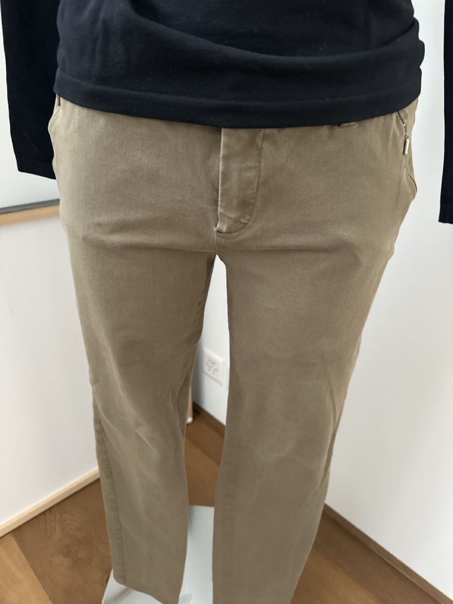 Sportmax Hosen: Sportmax Code Skinny Hose, Khaki, Gr. 29 - Top – Gebraucht aus Chur von Renibe 1