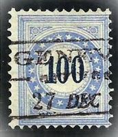 Porto FASERPAPIER Zumstein-No. 13 K mit Attest, Kat. 800.-