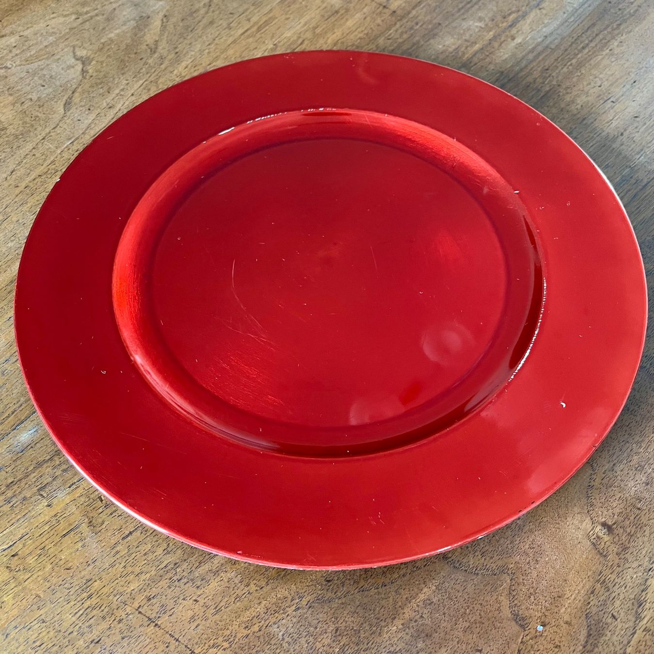 Piatti: 6er-Set Platzteller rot aus Kunststoff Durchmesser 32.5cm – Usato da Bülach venduto da alinaw 3