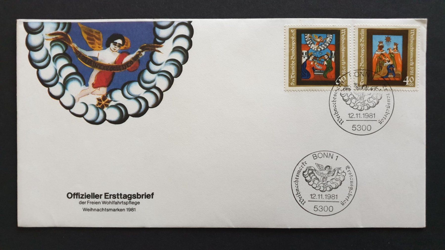 Tutti i francobolli: Weihnachten. Deutsche Bundespost. – Usato da Goldach venduto da armando_r 3