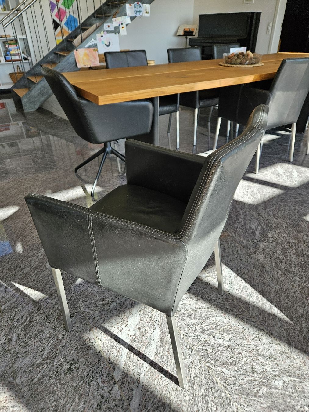 Interio Chaises: 6 Esszimmerstühle Kunstleder – D'occasion à Hosenruck par Toggi4 3