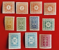 ÖSTERREICH LOT AUS 1922 - 1924*/**