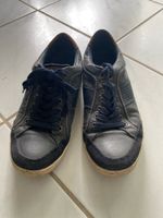 Herren Sneakers Grösse 42 Blau/Braun Leder