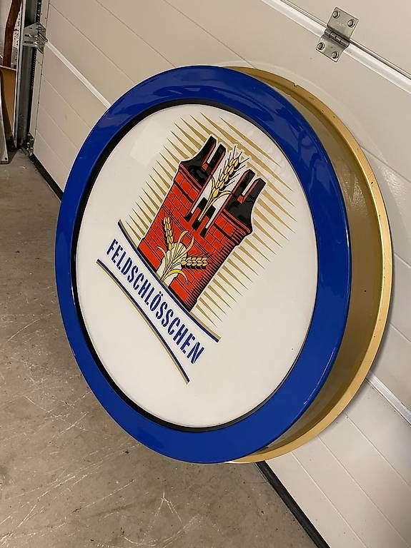 Feldschlösschen Ecriteaux: Feldschlösschen Bier Paneele – D'occasion à Ettingen par Donald4107 2