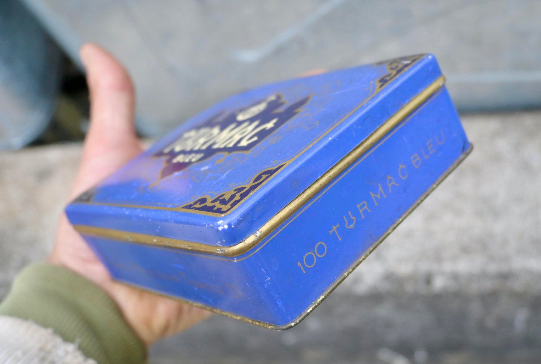 Dosen: Vintage BLECHDOSE Turmac BLEU blau – Gebraucht aus Pfaffhausen von mono_rec 5