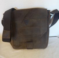 Strellson Ledertasche Umhänge Tasche braun Vintage Swiss