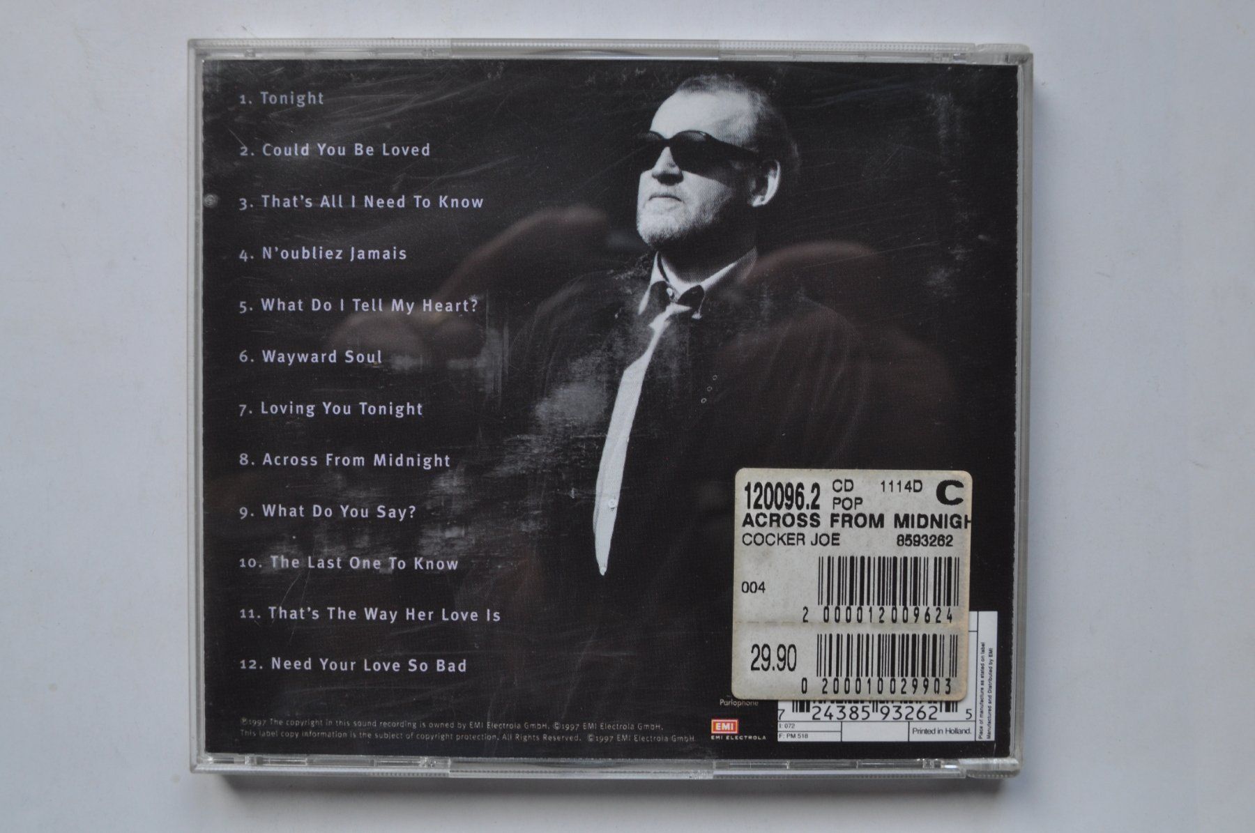 CD: Joe Cocker - Across From Midnight – Usato da Marin-Epagnier venduto da Vinil68 1