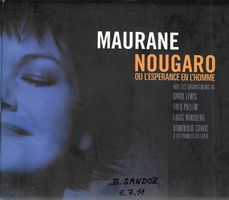 Maurane CD Digipack- Nougaro ou l'espérance en l'homme