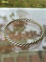 Klassischer Kordel Armreif Silber Gedreht Vintage 24g