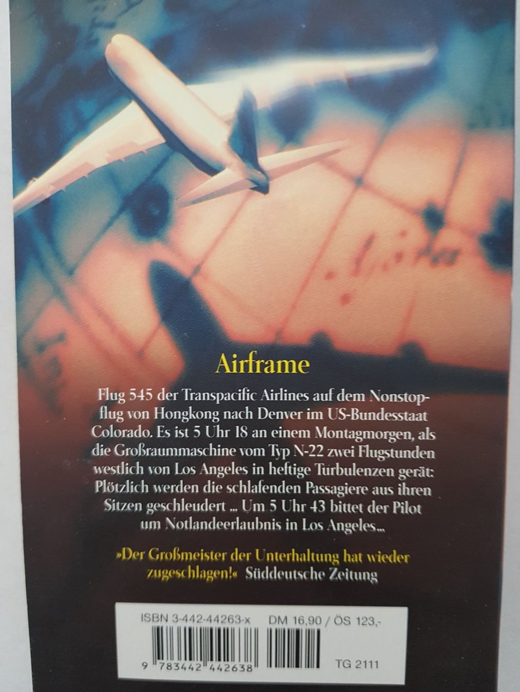 Bücher: Airframe von Michael Crichton – Gebraucht aus Klosters von Riva123 1