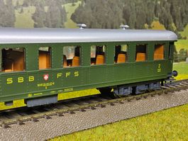 Roco 44465 __ SBB Leichtstahlwagen 2. Klasse __ OVP __ DC H0