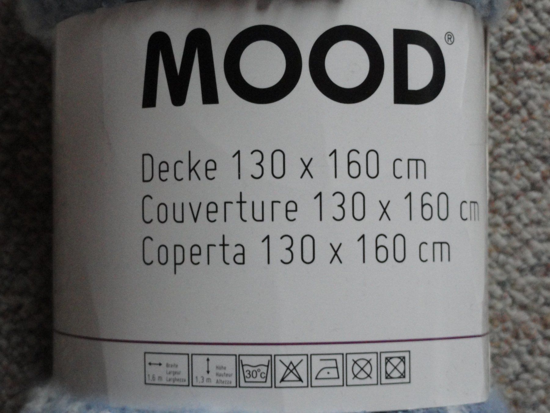 Coop Coperte: Decke "Mood" 130x160cm, hellblau, neu – Nuovo (secondo la descrizione) da Ins venduto da Baj 2