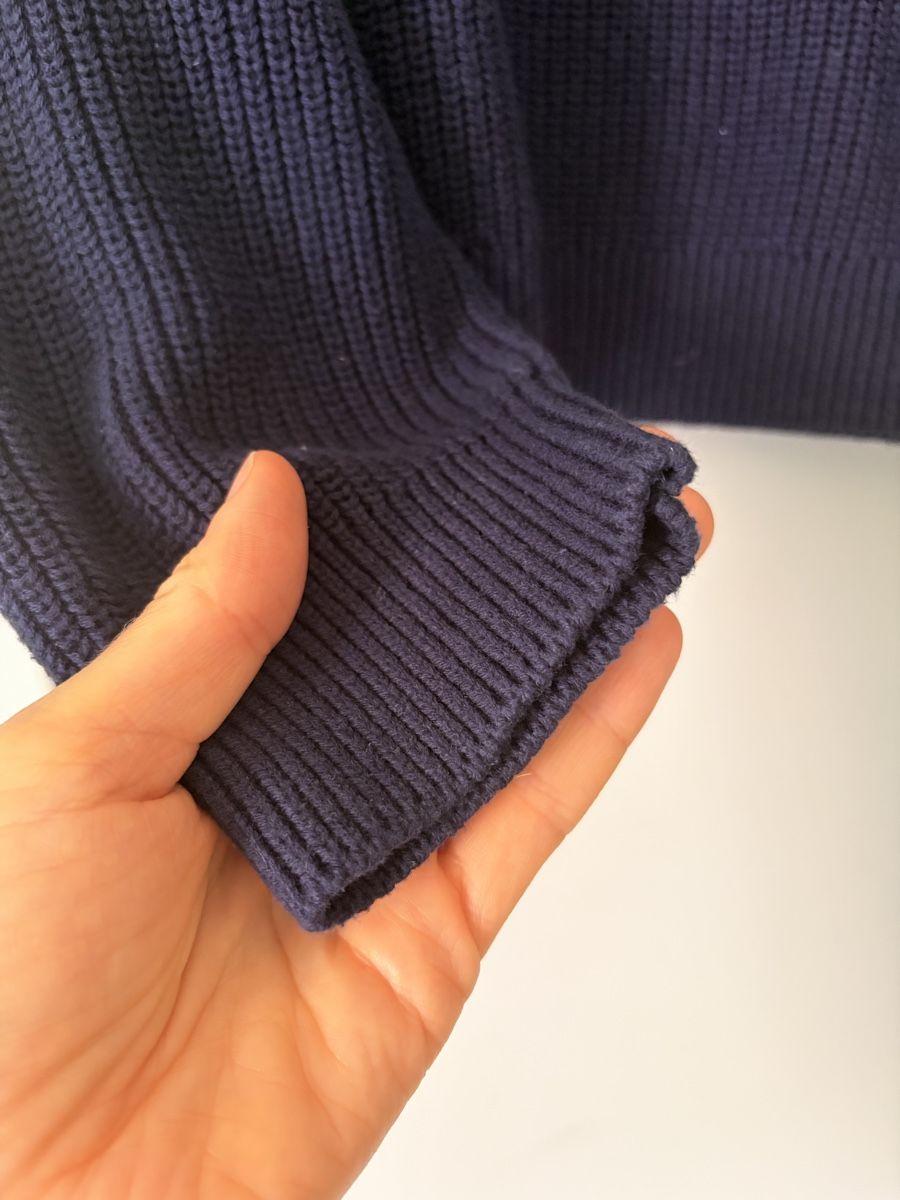 Maglioni & Felpe: Strickpullover aus Baumwolle in Navyblau, Gr. S – Usato da Zürich venduto da 28881084 2
