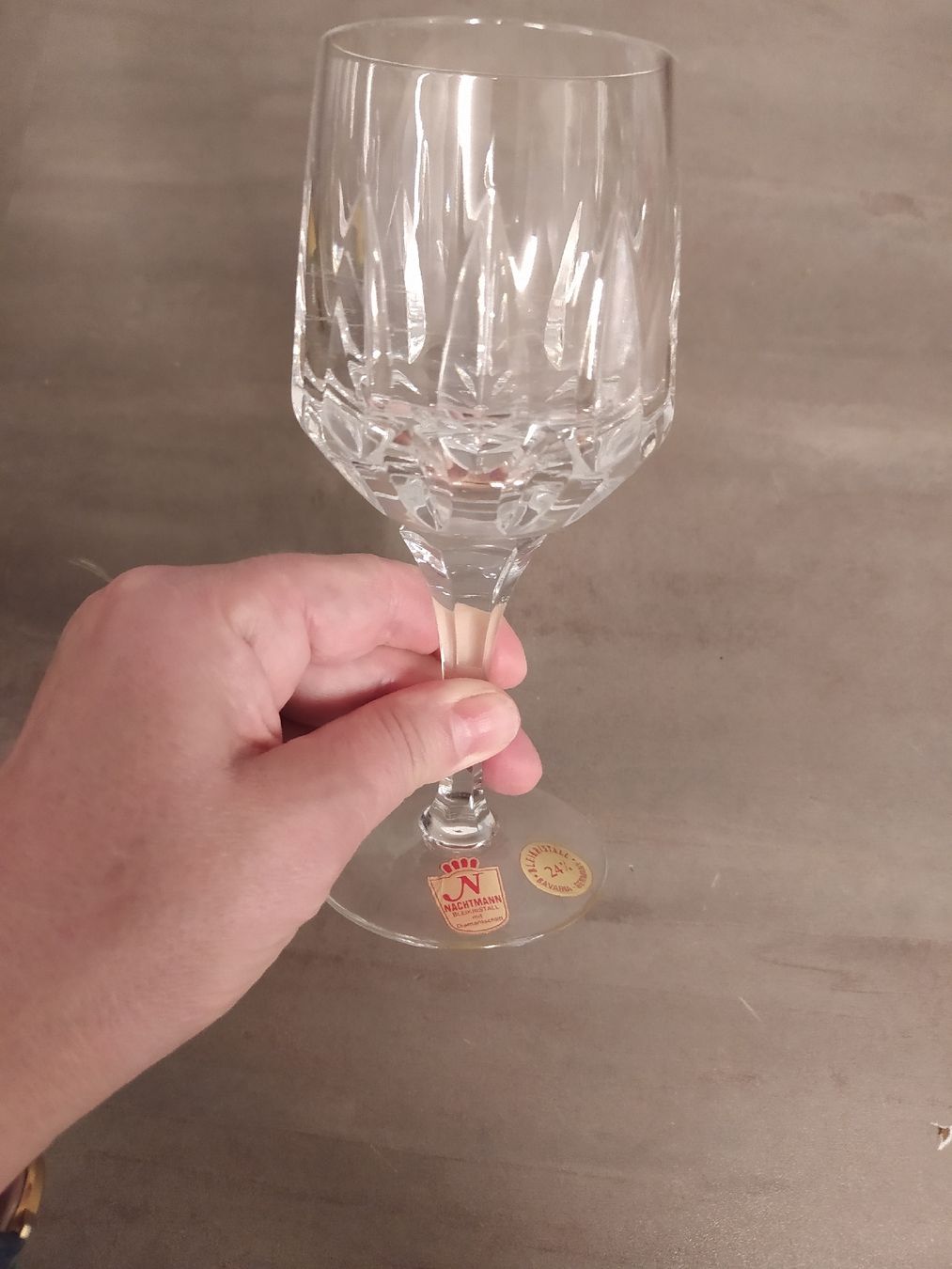 Bicchieri: Kristallglas mit Etikett 15 cl – Usato da Möhlin venduto da mik_h72m 1