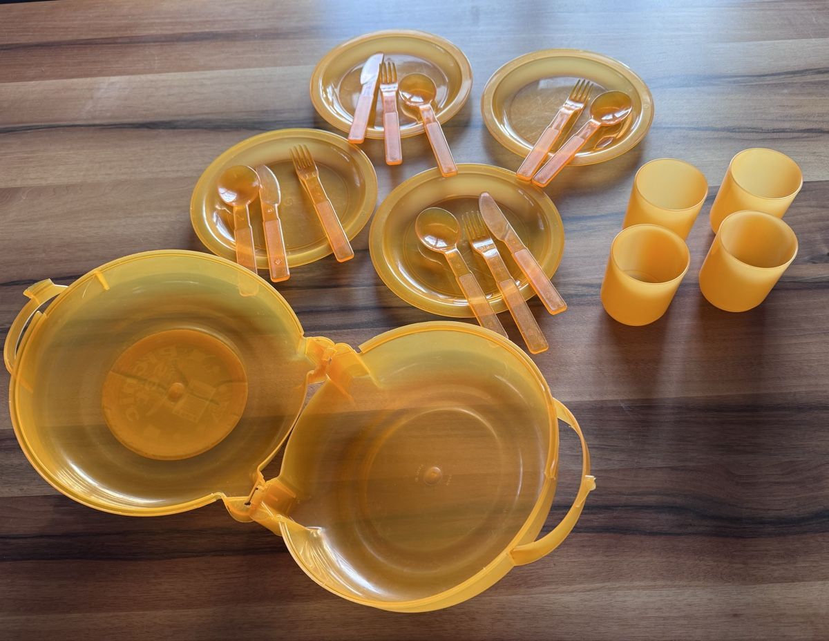 Set di piatti: Picknick-Set, orange – Usato da Rothenburg venduto da Chance777