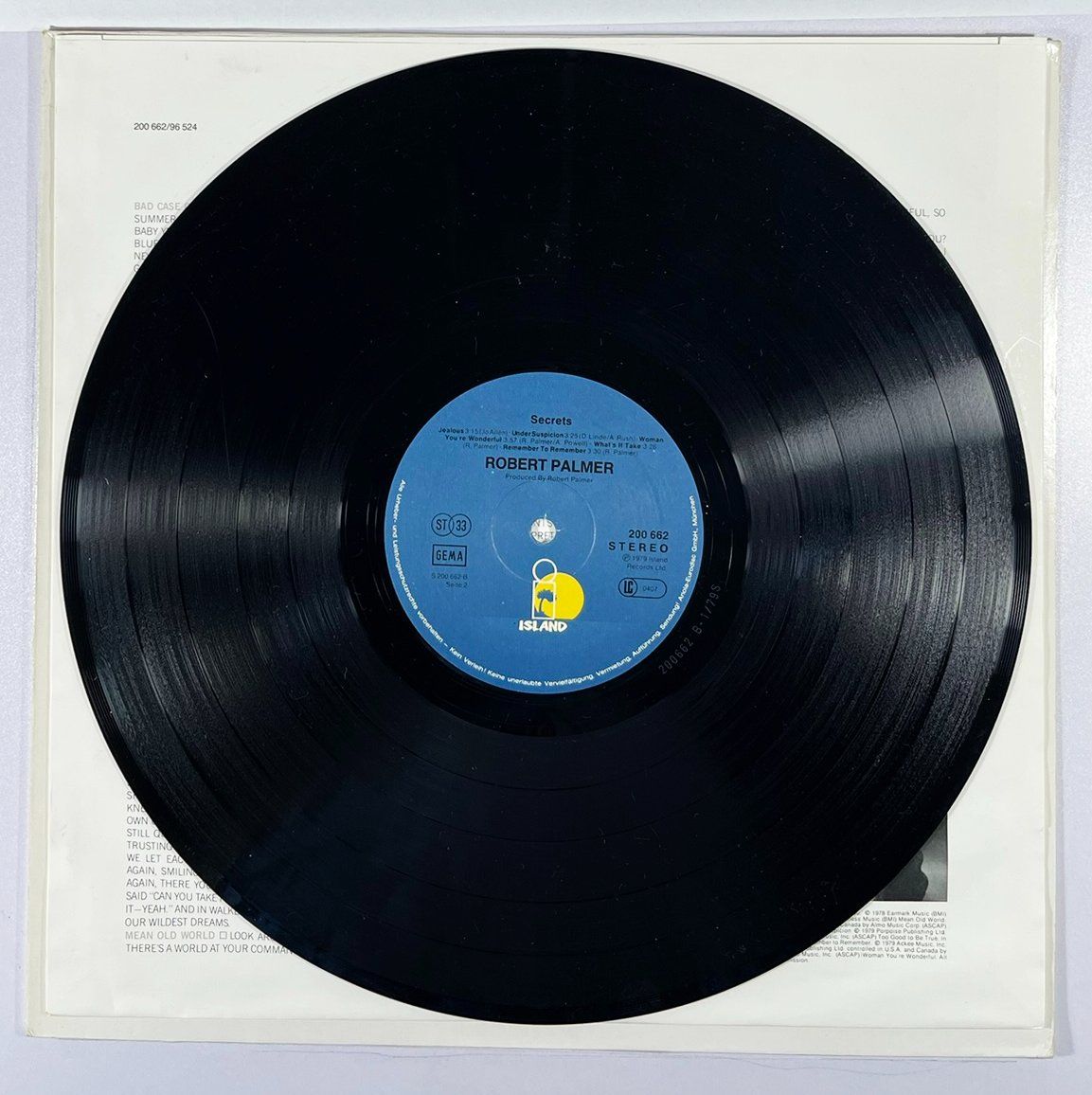 Dischi in vinile: LP: ROBERT PALMER -  Secrets (1979) – Nuovo (secondo la descrizione) da Frenkendorf venduto da Yard-Sale-2000 5