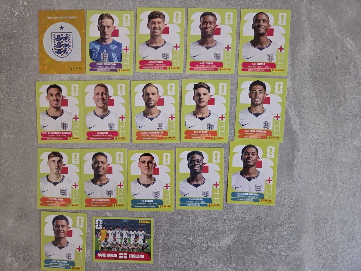 Panini Carte collezionabili: Panini England – Nuovo (secondo la descrizione) da Naters venduto da oeuf86