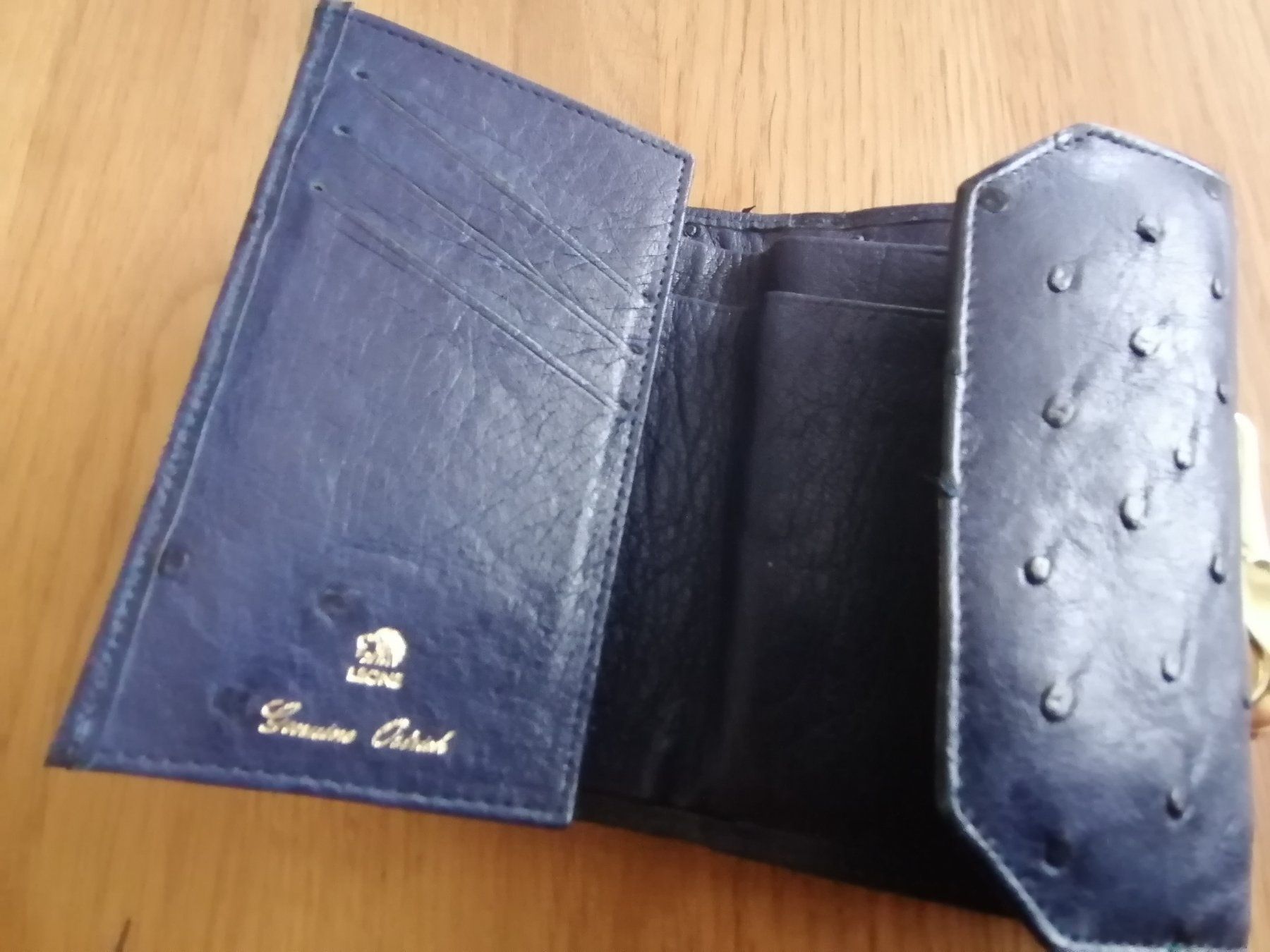 Portamonete: Leone Straussenleder  Portemonnaie – Usato da Basel venduto da vintagecollector 6