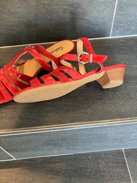 Gabor Damenschuhe: Gabor Sandale, Grösse 38, Rot – Neu (gemäss Beschreibung) aus Märwil von Yvonne034 1