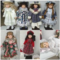 7 poupées porcelaine