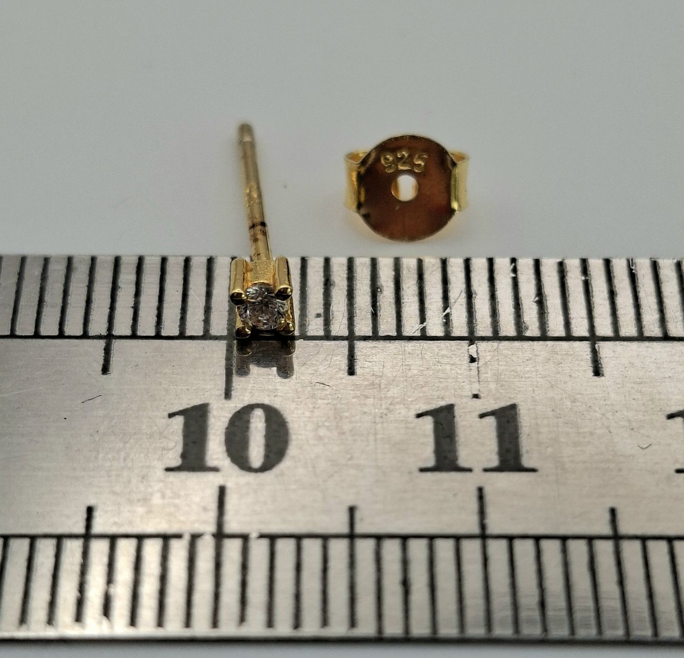 Orecchini pendenti & Orecchini a lobo: einzelner Ohrstecker Silber 925 vergoldet – Usato da Kriens venduto da Wolly85 1