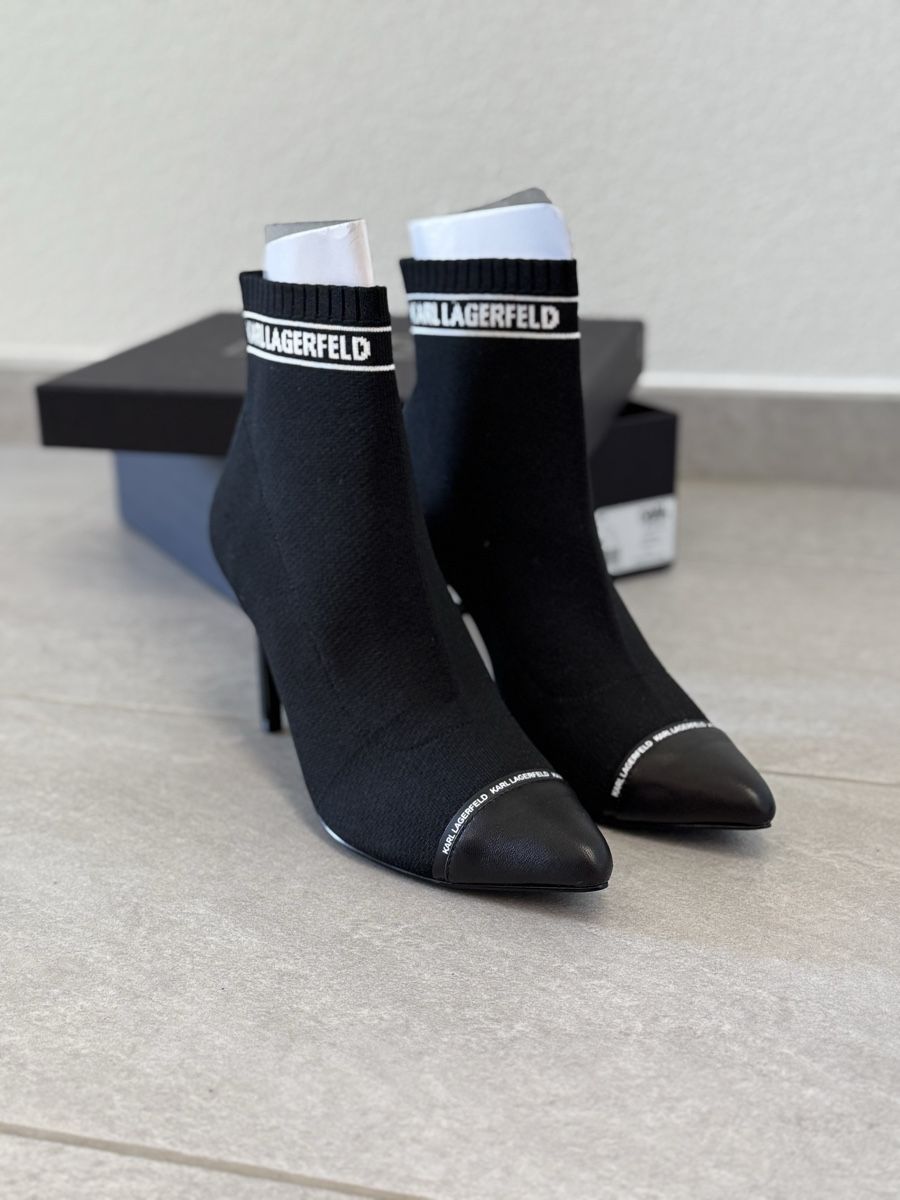 Karl Lagerfeld Scarpe da donna: Karl Lagerfeld High Hell Stiefelette Große 40 – Usato da Augst BL venduto da Avatar23