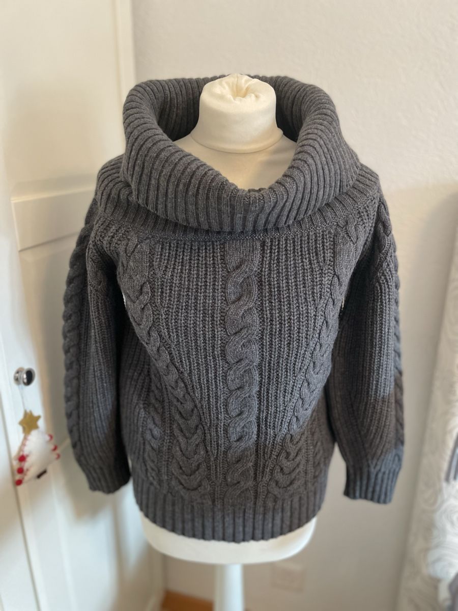 Massimo Dutti Maglioni & Felpe: MASSIMO DUTTI grauer Strickpullover mit Rollkragen M – Nuovo (secondo la descrizione) da Zürich venduto da MyFashion
