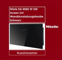 Miele DA 9092 W SW Screen CH Wanddunstabzugshaube Schwarz