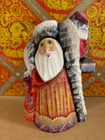 Weihnachtsmann mit Laterne Hand made