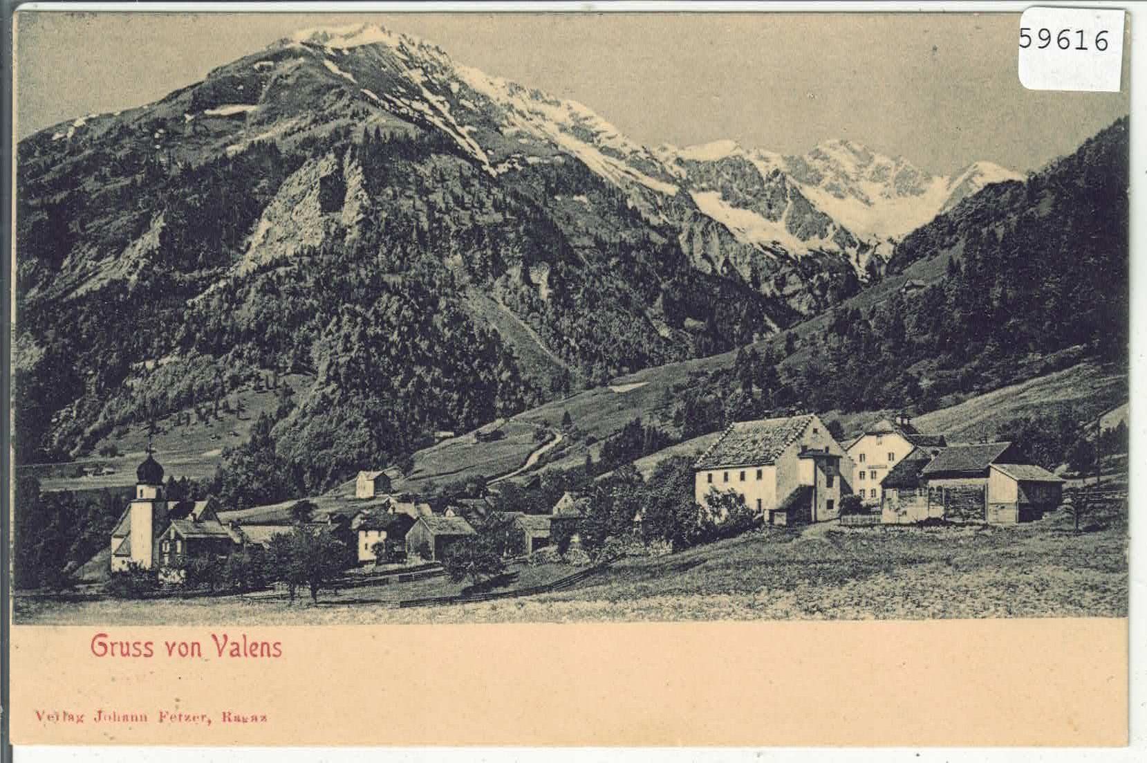Ansichtskarten: Gruss  aus Valens – Defekt aus Ettingen von Kartenplanet