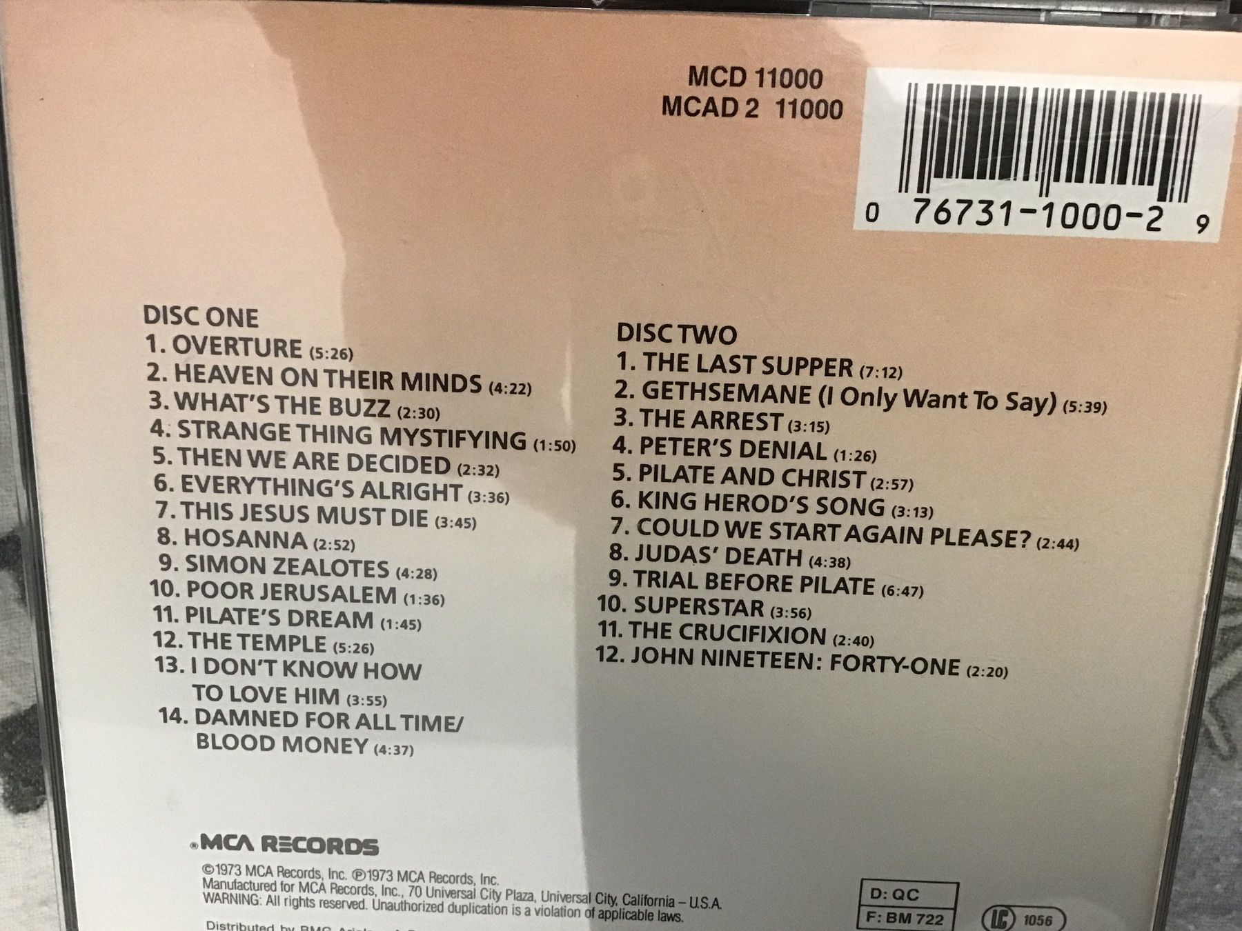 CD: Jesus Christ Superstar Doppel CD  BOX    o – Usato da Thierachern venduto da sweden08 1