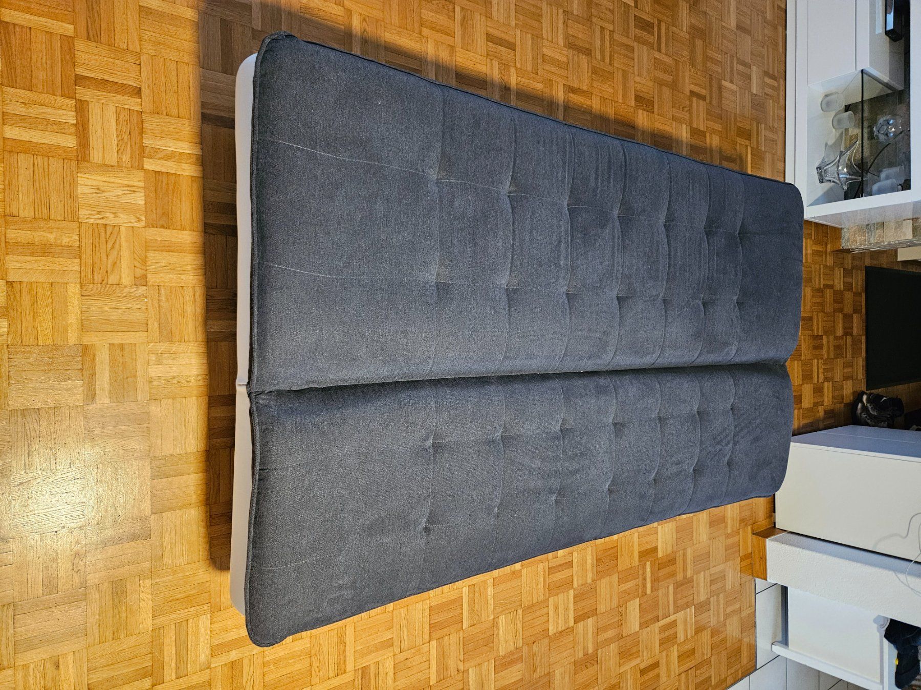 Conforama Divani: Schlafsofa Bettsofa grau weiss – Usato da Kreuzlingen venduto da River.v 1